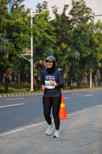 Race photo from KEMLU RUN 2025