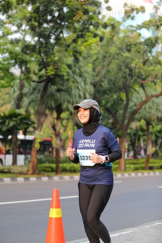 Race photo from KEMLU RUN 2025