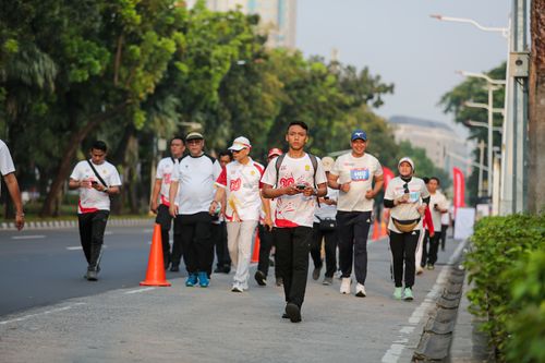 Race photo from KEMLU RUN 2025