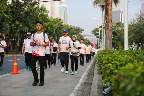 Race photo from KEMLU RUN 2025