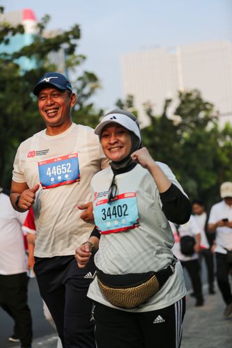 Race photo from KEMLU RUN 2025