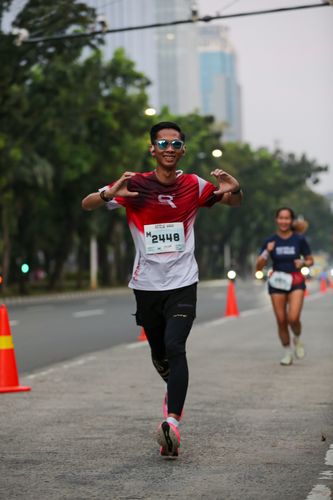 Race photo from KEMLU RUN 2025
