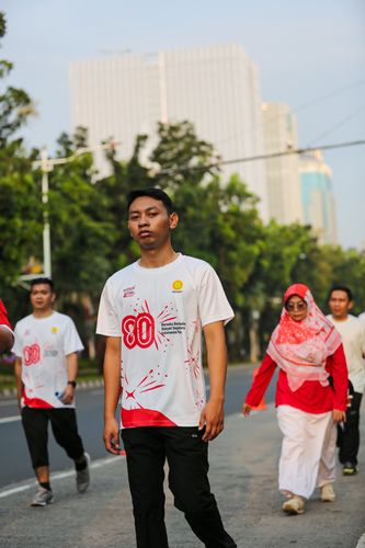 Race photo from KEMLU RUN 2025