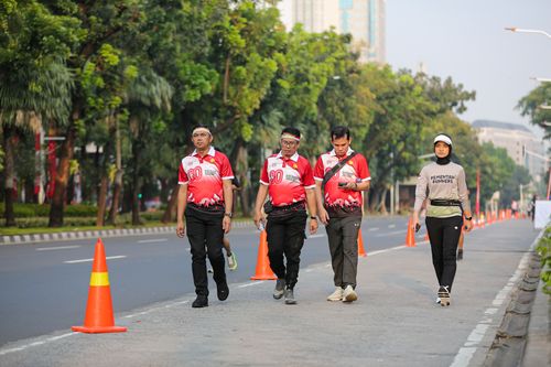 Race photo from KEMLU RUN 2025