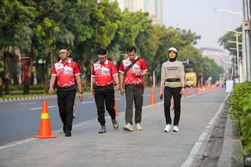 Race photo from KEMLU RUN 2025