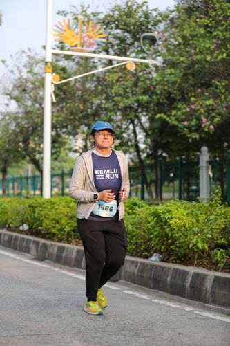 Race photo from KEMLU RUN 2025
