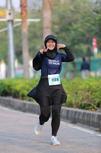 Race photo from KEMLU RUN 2025