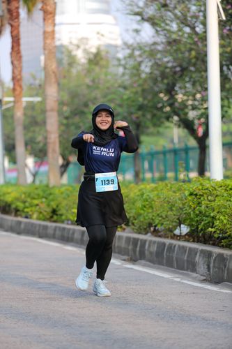 Race photo from KEMLU RUN 2025