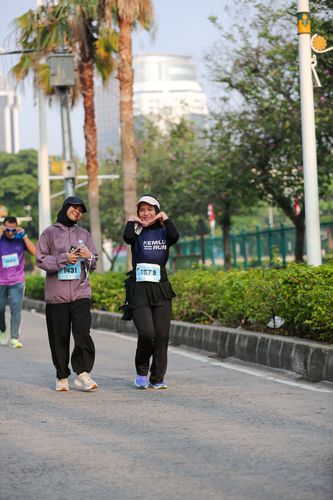 Race photo from KEMLU RUN 2025