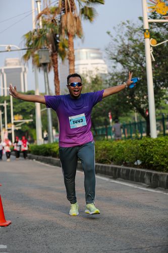Race photo from KEMLU RUN 2025
