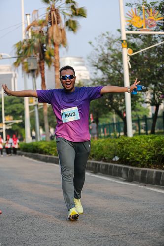 Race photo from KEMLU RUN 2025