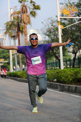Race photo from KEMLU RUN 2025