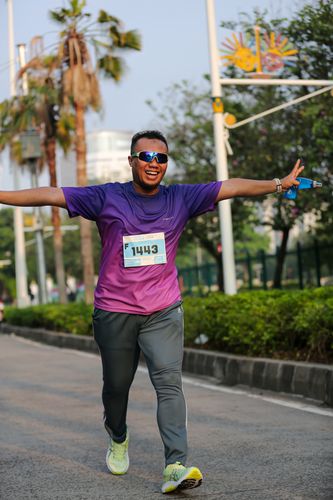 Race photo from KEMLU RUN 2025