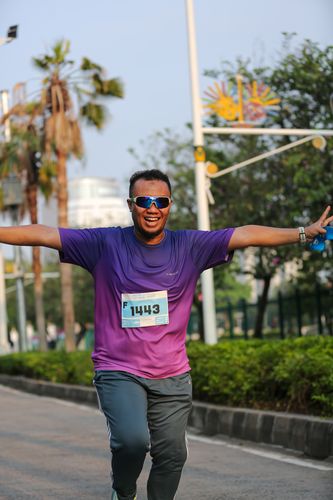 Race photo from KEMLU RUN 2025