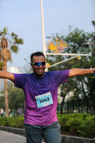 Race photo from KEMLU RUN 2025