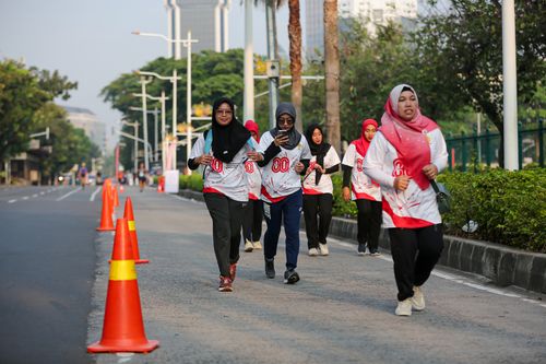 Race photo from KEMLU RUN 2025