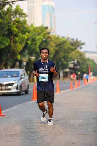Race photo from KEMLU RUN 2025
