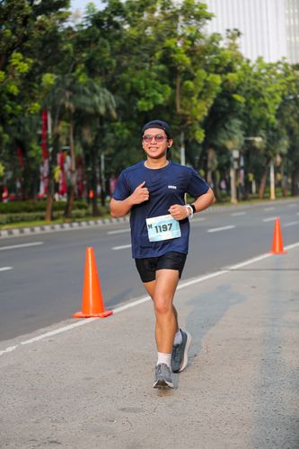Race photo from KEMLU RUN 2025