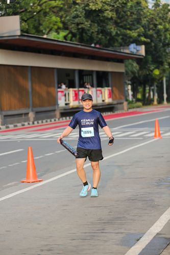 Race photo from KEMLU RUN 2025