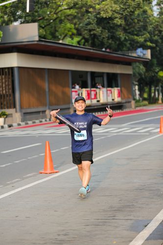 Race photo from KEMLU RUN 2025