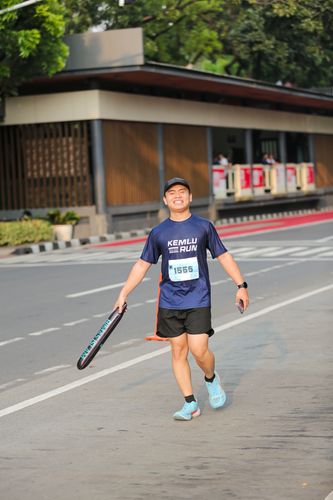 Race photo from KEMLU RUN 2025