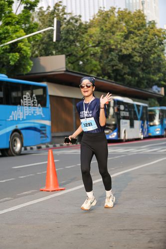 Race photo from KEMLU RUN 2025