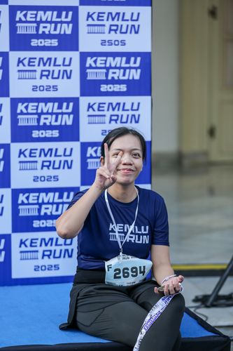 Race photo from KEMLU RUN 2025