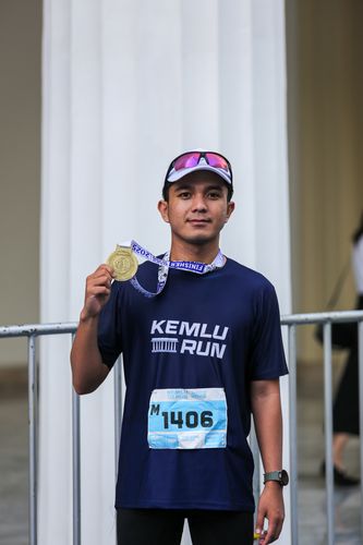 Race photo from KEMLU RUN 2025