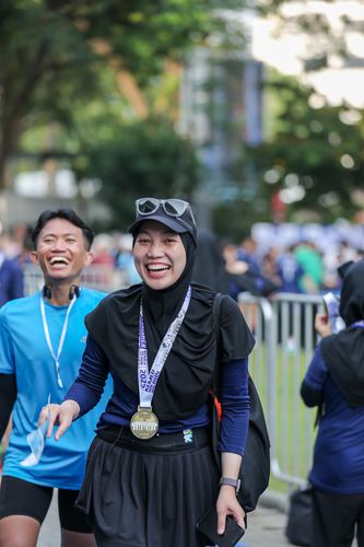 Race photo from KEMLU RUN 2025