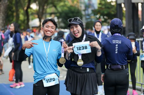 Race photo from KEMLU RUN 2025