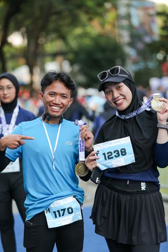 Race photo from KEMLU RUN 2025