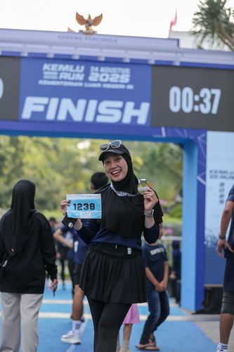 Race photo from KEMLU RUN 2025