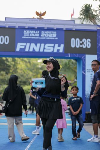 Race photo from KEMLU RUN 2025