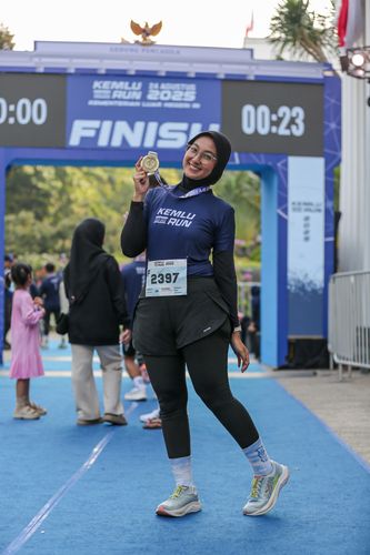 Race photo from KEMLU RUN 2025