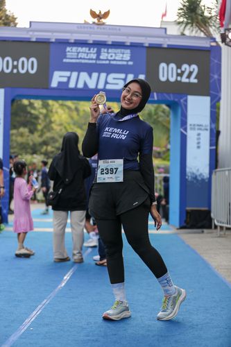 Race photo from KEMLU RUN 2025
