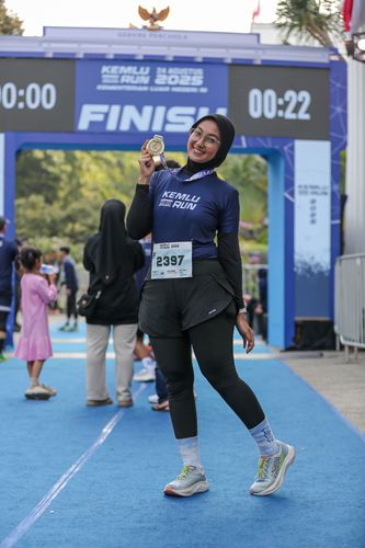 Race photo from KEMLU RUN 2025