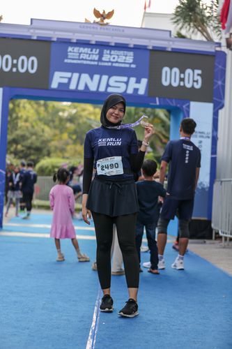 Race photo from KEMLU RUN 2025