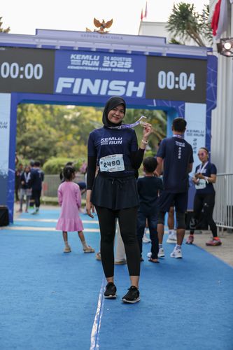 Race photo from KEMLU RUN 2025