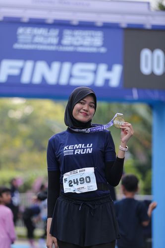 Race photo from KEMLU RUN 2025