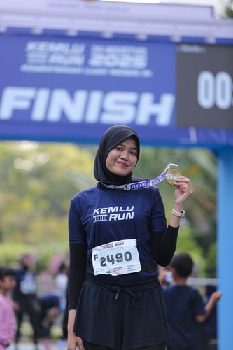 Race photo from KEMLU RUN 2025