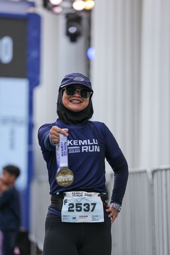 Race photo from KEMLU RUN 2025