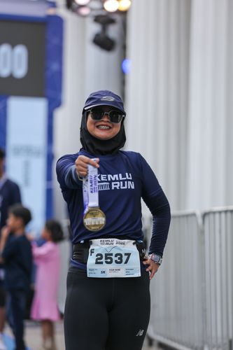 Race photo from KEMLU RUN 2025
