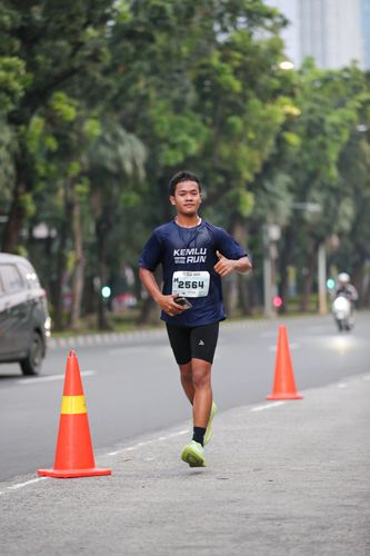 Race photo from KEMLU RUN 2025