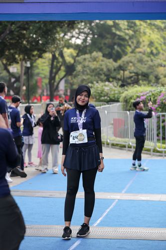 Race photo from KEMLU RUN 2025