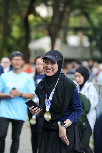 Race photo from KEMLU RUN 2025