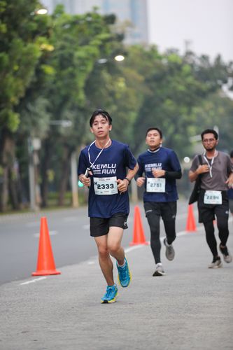 Race photo from KEMLU RUN 2025
