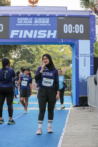 Race photo from KEMLU RUN 2025
