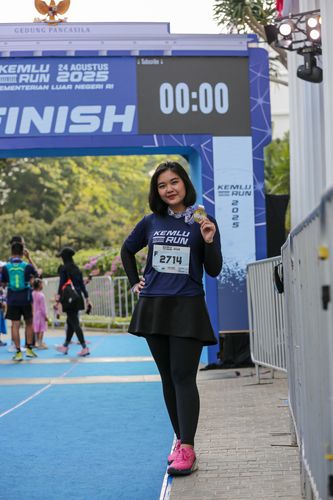 Race photo from KEMLU RUN 2025