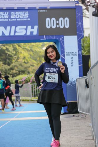 Race photo from KEMLU RUN 2025