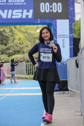 Race photo from KEMLU RUN 2025